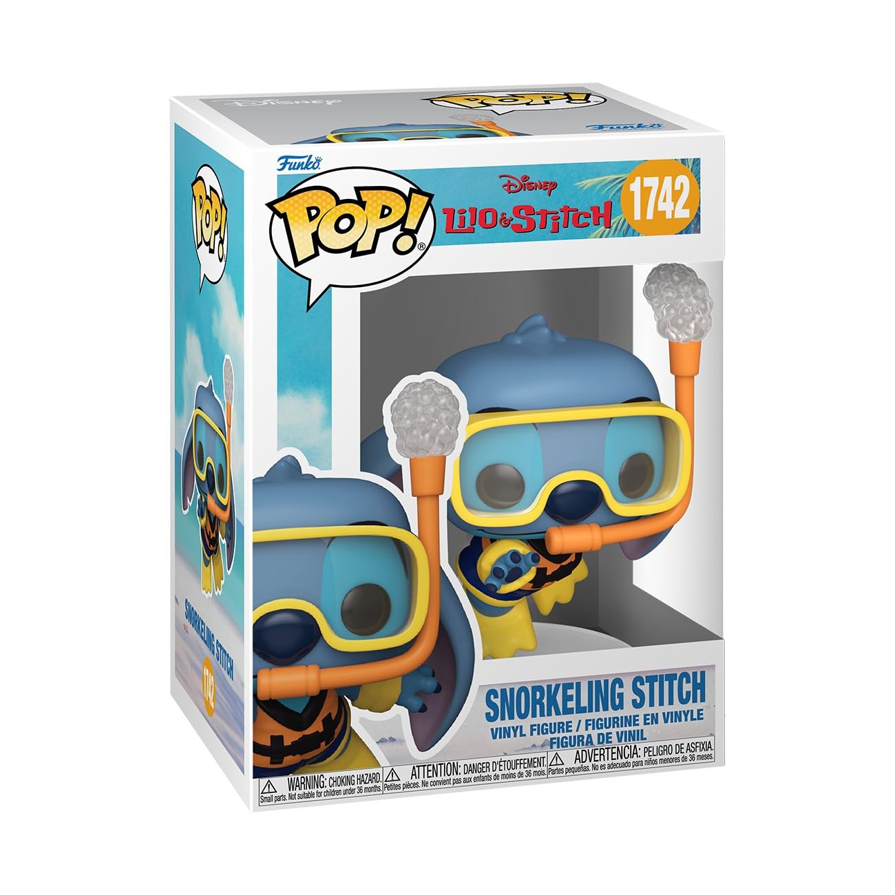 Funko Pop! Disney: Lilo & Stitch – Snorkeling Stitch - Figura de Vinilo Coleccionable - Idea de Regalo - Mercancía Oficial - Juguetes para niños y Adultos - Figura Modelo para coleccionistas