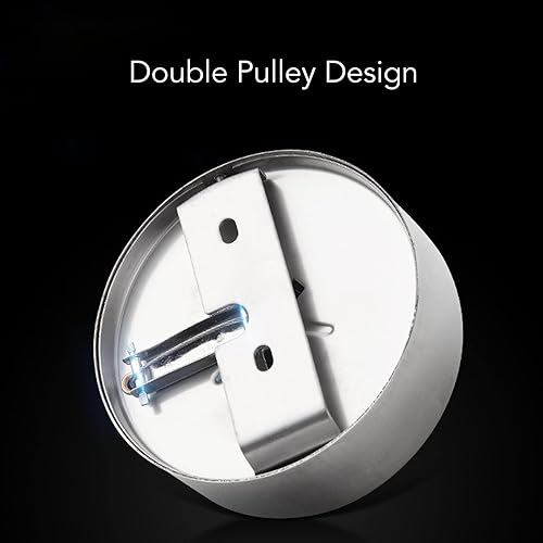 Miniatura 4 de mlida Tendedero de secado de ropa, largo, estable de acero inoxidable, buen rodamiento para uso en exteriores (2.8M)