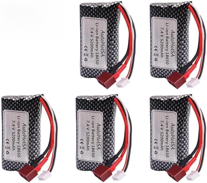 Li-ion Battery 7.4V 5200mAh 18650 for Wltoys 10428/12428/12423 RC Car Parts 2s 7.4v Battery for Wltoys 144001 A959-B A969-B Q46