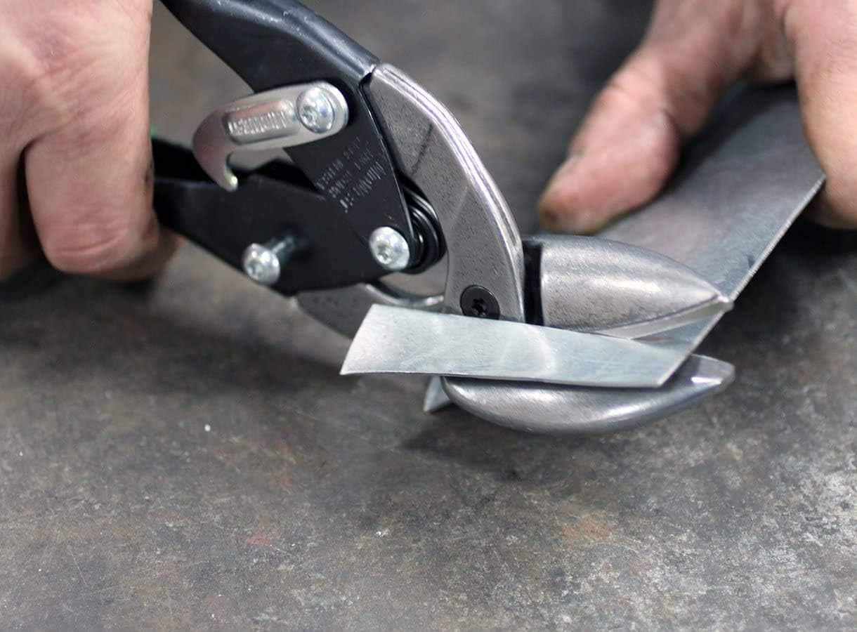 Gеt Sресіаl Prісе MIDWEST Aviation Snip - Left and Right Cut Offset Stainless Steel Cutting Shears with Forged Blade & KUSH'N-POWER Comfort Grips - MWT-SS6510C