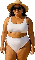 Biquini Plus Size Com Amarração Nas Costas E Cintura Alta