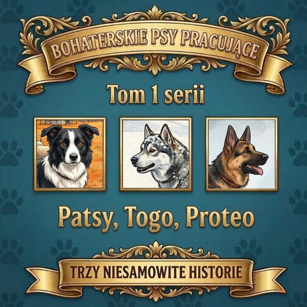 BOHATERSKIE PSY PRACUJĄCE: Trzy niesamowite historie: Patsy, Togo, Proteo. (tom 1 serii)