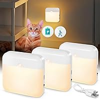 Vista 8 de Luz nocturna con batería recargable USB para interiores, con sensor de movimiento adhesivo, sin necesidad de enchufar a la pared, mini luces