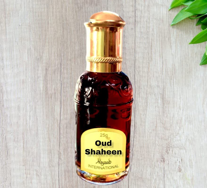 International OUD SHAHEEN Premium Collection Attar Set – Arabic & French Non-Alcoholic Roll-On Perfume Oils | Unisex Long-Lasting Floral Fragrance Blend | Pack of 1 (25ml Each)