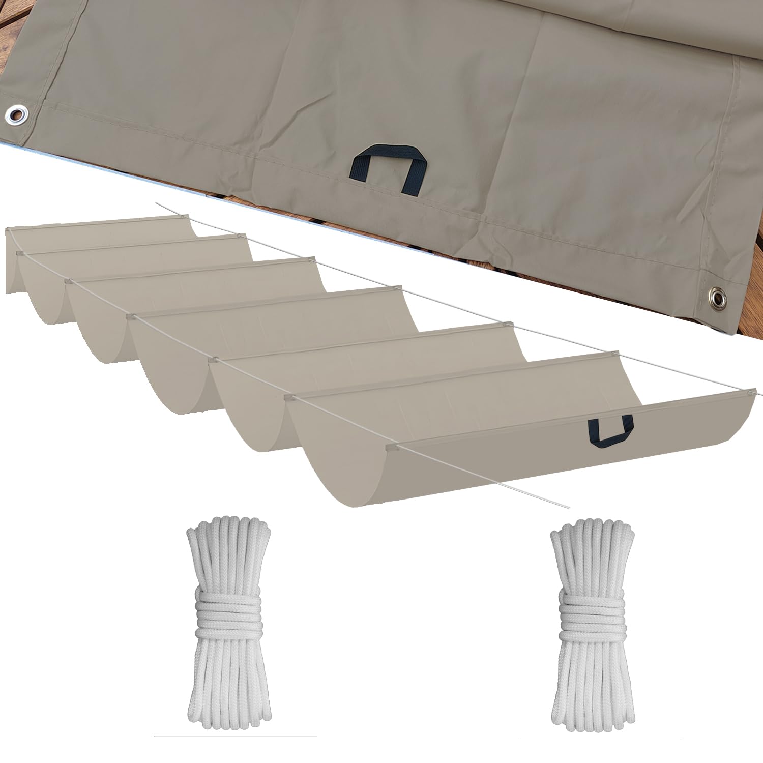 Voile d'ombrage à axe rétractable