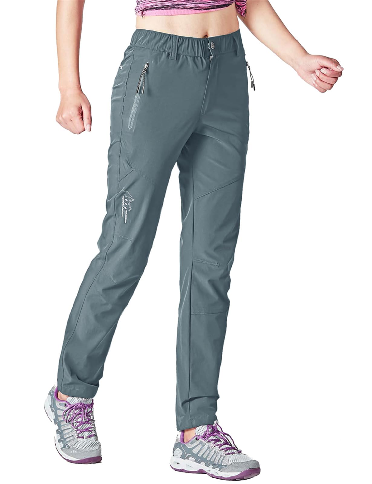 Rdruko Wanderhose Damen Outdoorhose Leichte Schnelltrocknend Trekkinghose UV-Schutz UPF 50+ Funktionshose Atmungsaktiv Hosen Sommer
