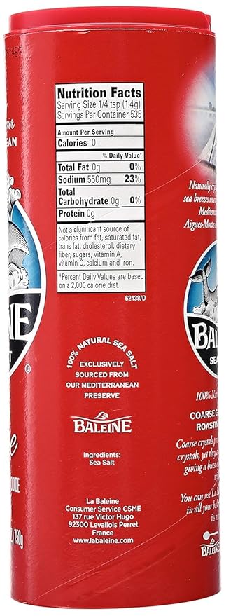 Sal Marina Gruesa La Baleine, Producto de Francia, 26.5 Oz miniatura 6