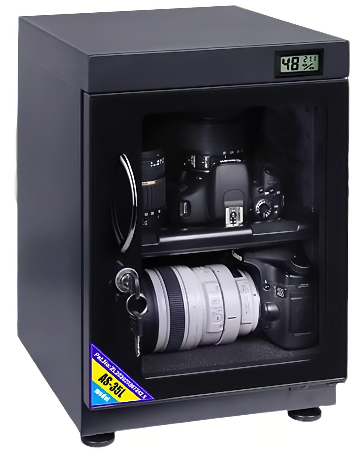 Gabinete seco electrónico 50L deshumidificador digital con control de humedad de precisión