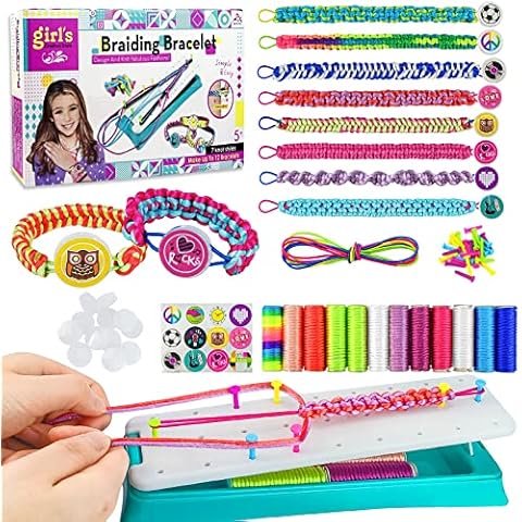 Friendship Bracelet Making Kit, Girls Craft DIY Crafts Supplies for 14+ Years Old Teen Girls Gifts Ideas, Braid Bracelets for Friends, Handmade Gifts for Christmas, Birthday, Rewarding, Activity Cover