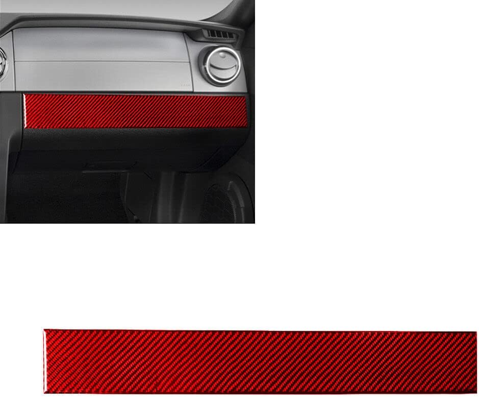 Car Interior Accessories 33PCS red Carbon Fiber Complete Set of Interior Decals Decorative Set for Ford Mustang 05-09