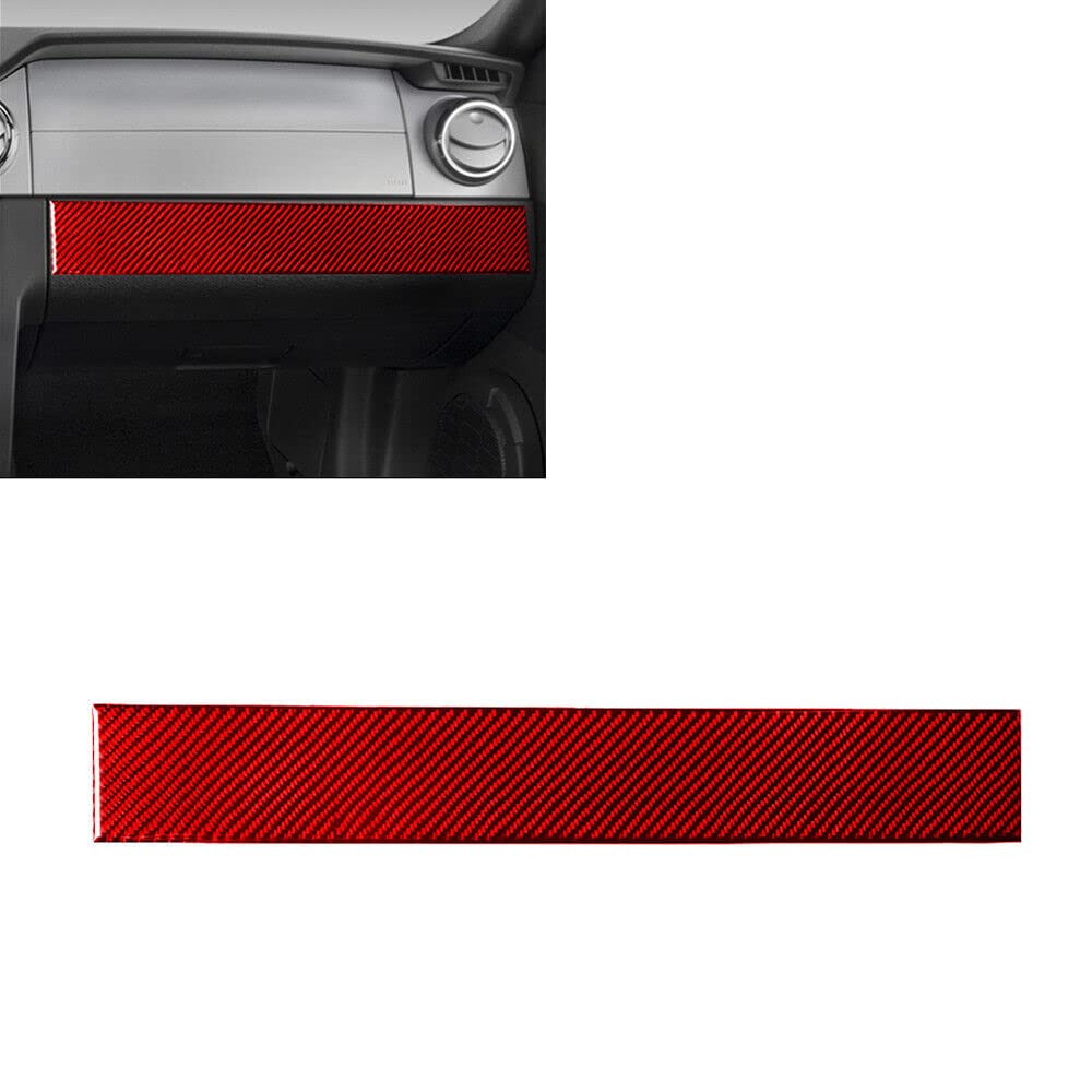 Car Interior Accessories 33PCS red Carbon Fiber Complete Set of Interior Decals Decorative Set for Ford Mustang 05-09 — view 7