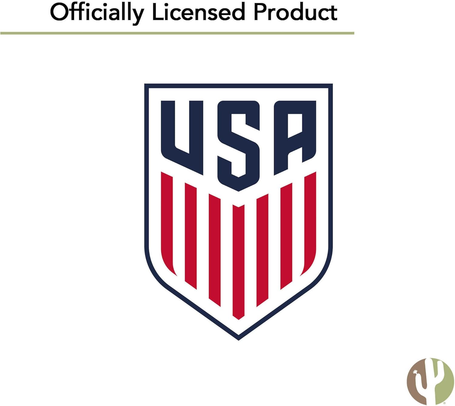Desert Cactus US Soccer Flag USMNT United States Men's National Team 100% Polyester Indoor Outdoor 3x5 feet Officially Licensed Gear (Red, USA Soccer - L)