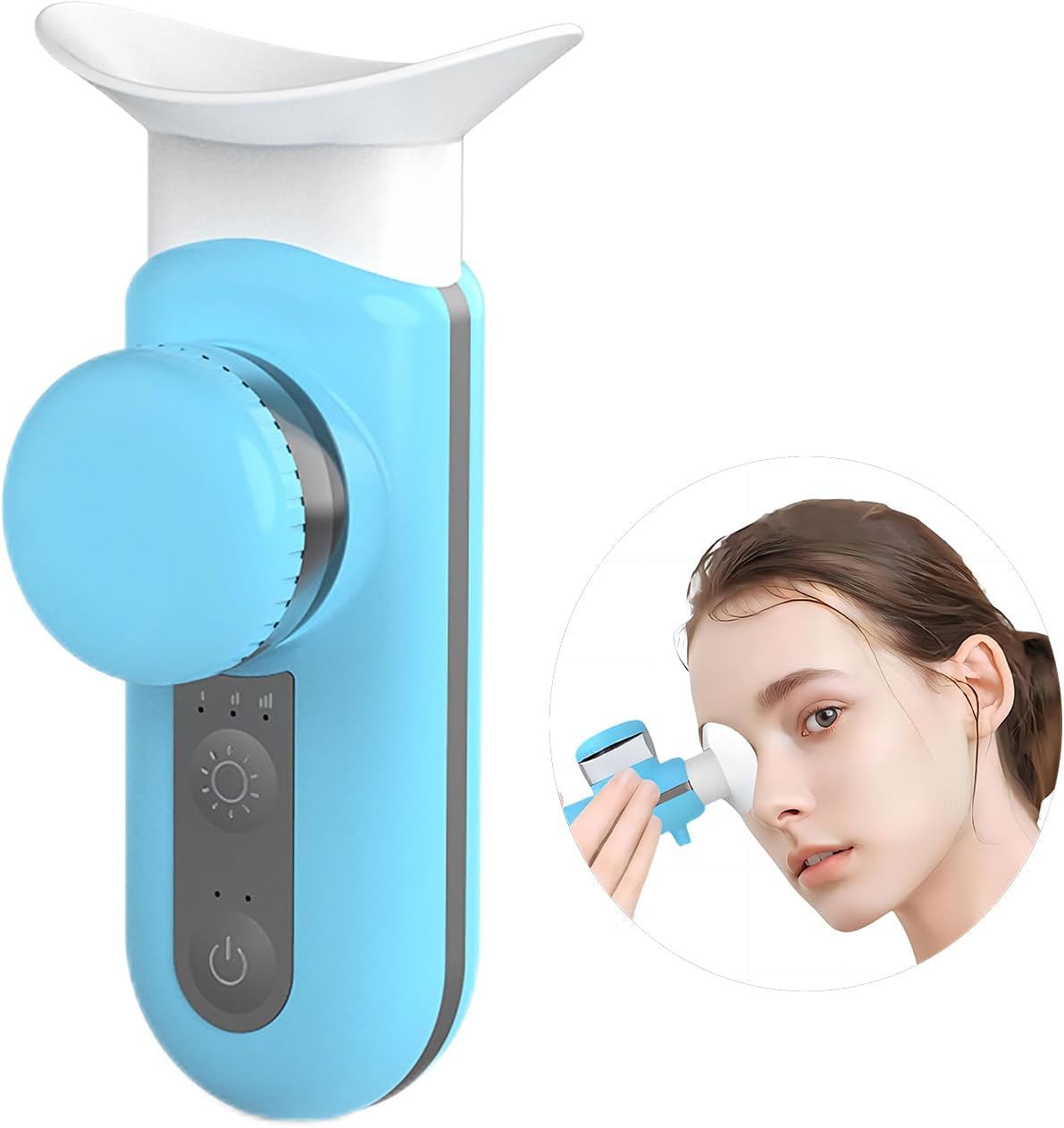 Heated Eye Steamer Machine, Rechargeable with Moist Heat for Dry Eyes and MGD Relief in Office or Travel