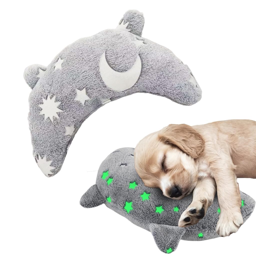 Qpets® Pet Pillow, Soft Plush Glow-in-the-Dark Pillow for Cat Dog, Star Design Sleeping Cushion with Head Neck Support, Durable & Easy-to-Clean (24X20cm)-image-38