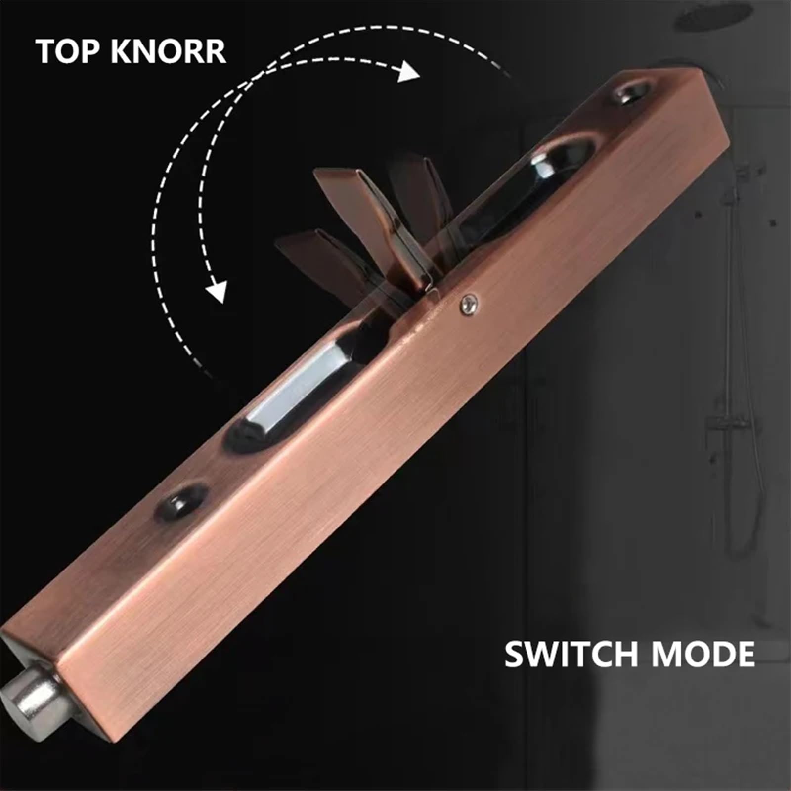 Chiavistello per porta in acciaio inox 304, a scomparsa, serratura scorrevole, a prova di polvere, per bagno (10 rosso antico)