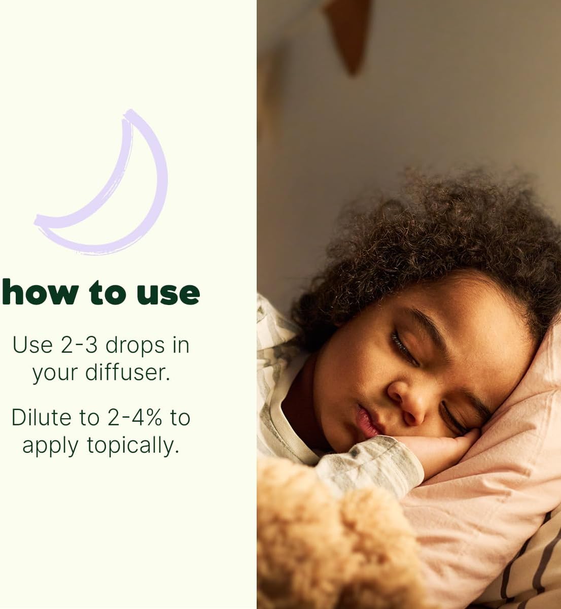 Plant Therapy Kids Organic Nighty Night Essential Oil Blend for Sleep, 10 mL (1/3 oz), 100% Pure, Undiluted, USDA Certified Organic, Encourages a Good Night's Rest - Image 2