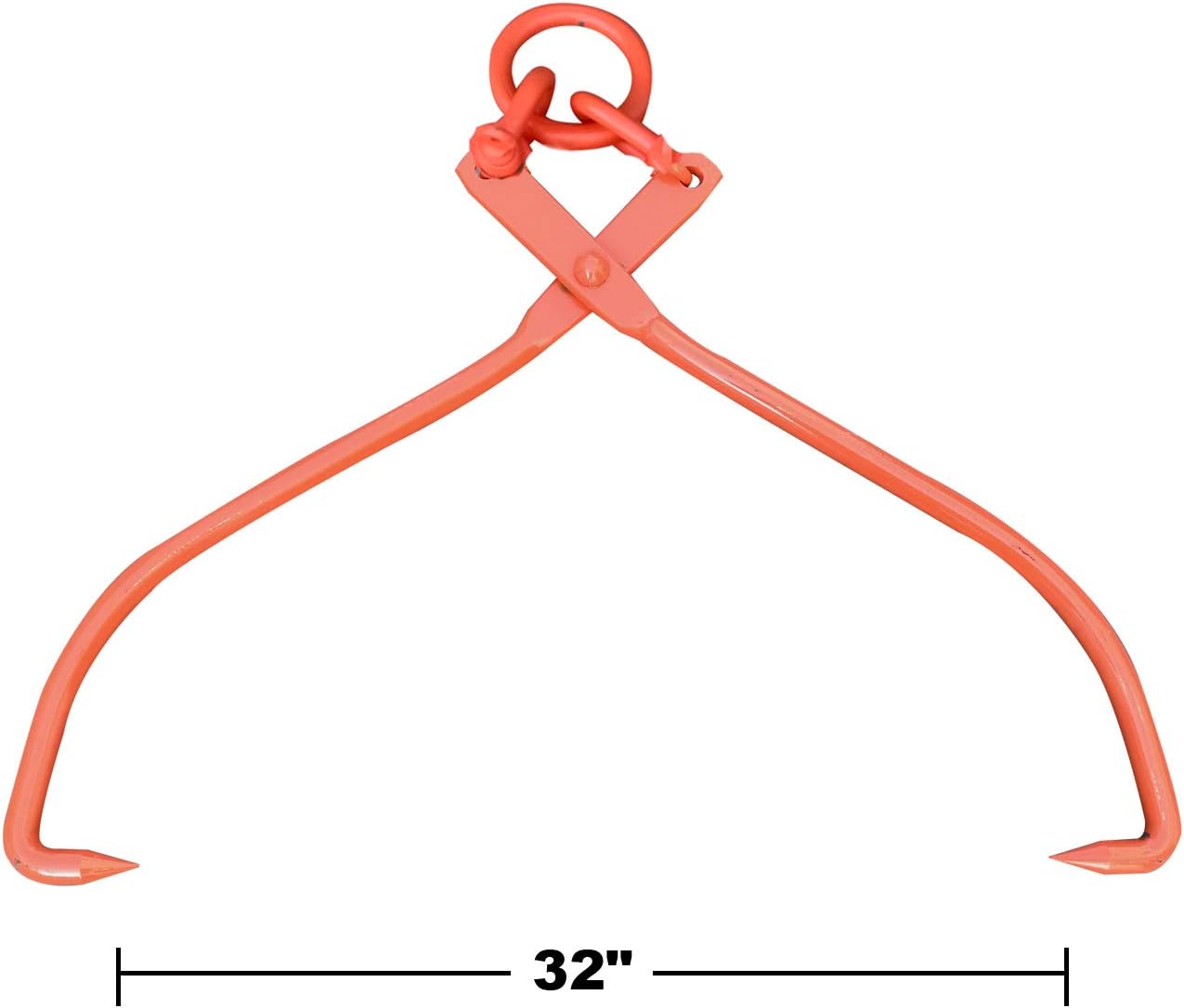 Skidding Tongs Log Lifting/Swivel Dragging Steel Tongs Log Lifting, Handling, Dragging & Carrying Tool / 32" Jaw Opening (32"-O-Ring)