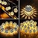 Globe String Lights Plug-in Metal Ball Fairy Lights, Connectable with Tail Plug, Adjustable with Multi Modes, Novelty Decorations for Christmas, Halloween, Party, Wedding, Bedroom (Warm White)