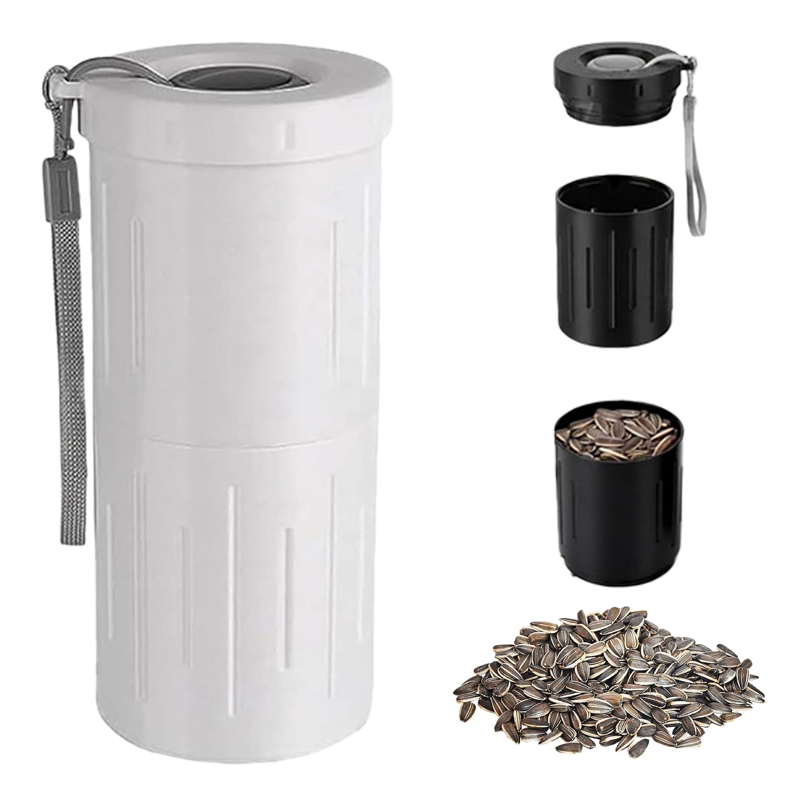 jiingekk Innovative Helianthus Nut Sheller Cup Easy to Use Portable Helianthus Nut Spit Cup Mess-Easy Snacking Gift Tiny Home Deck