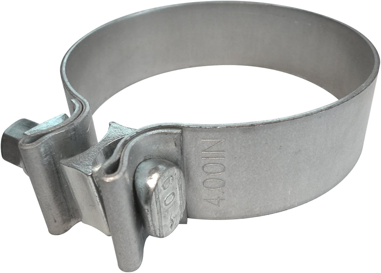 ROADFORMER 4 inch Exhaust Clamp Narrow Band for Exhaust Pipe, Muffler and Exhaust System Repair - Aluminized Steel 1 Piece