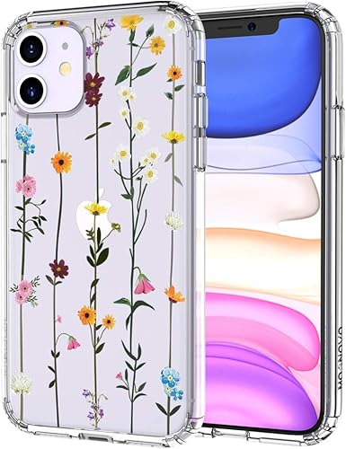 Amazon Com Mosnovo Compatible For Iphone 11 Case Clear Spring Wildflower Floral Flower Pattern Print Design Girl Women With Transparent Tpu Bumper Protective Back Case Cover For Iphone 11 Cell Phones Accessories