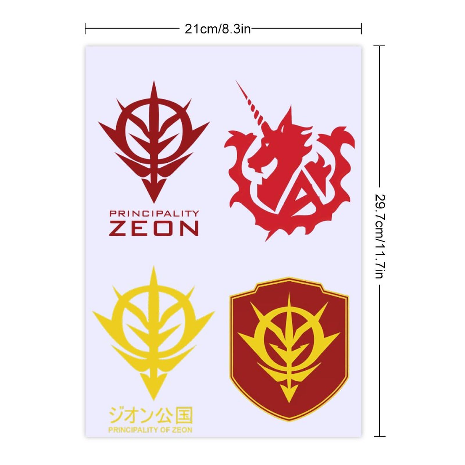 Amazon.co.jp: Crystal Stickers, Neo, Zeon Gundam, Neo, Zeon Gundam