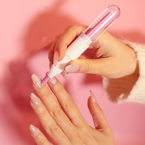 Miniatura 8 de Limas empujadoras de cerámica para uñas, limas de uñas de manicura con estuches, removedor de cutículas de precisión profesional, barra de manicura,