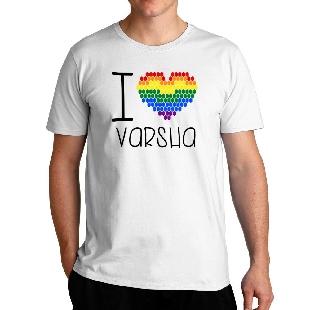 EddanyI Love Varsha Rainbow Heart 2 T-Shirt