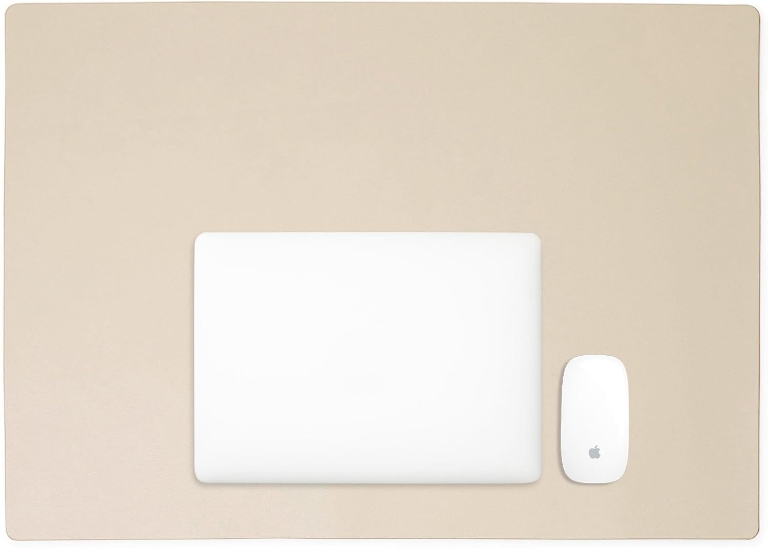 Leatherology Dove Modern Desk Pad, Fits laptop or monitor, keyboard and mouse, Made with Italian Leather