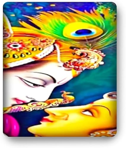 Miniatura 7 de Telón de fondo Radha Krishna, decoración Janmashtami, telón de fondo de tela Krishna, Radhe Krishna, telón de fondo indio, paño Pooja, telón de