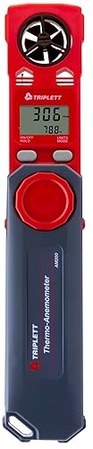 Miniatura 10 de Triplett CFM100 CFMCMM Flujo de aire, velocidad y temperatura Termo-anemómetro