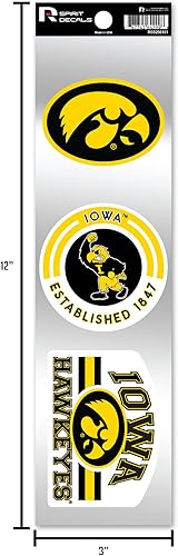 Miniatura 7 de Rico Industries NCAA - Juego de calcomanías retro de 3 piezas