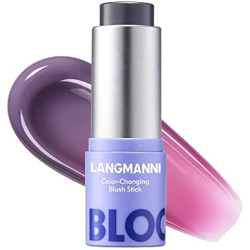 LANGMANNI Color Changing Blush Stick, Cheek Lip Makeup for Women, 01 Rose