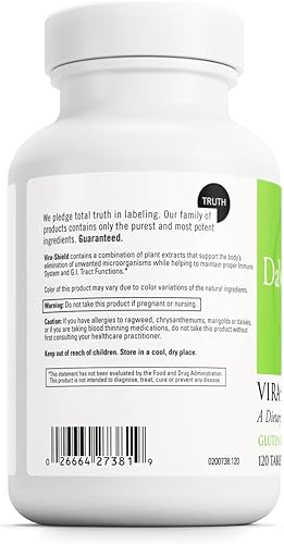 Miniatura 3 de DAVINCI Labs Vira-Shield - Suplemento dietético para apoyar la desintoxicación, el sistema inmunológico y la función gastrointestinal saludable* -