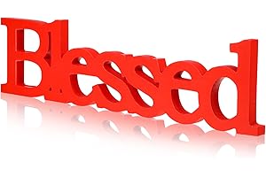 Blessed Red Letter Table Sign