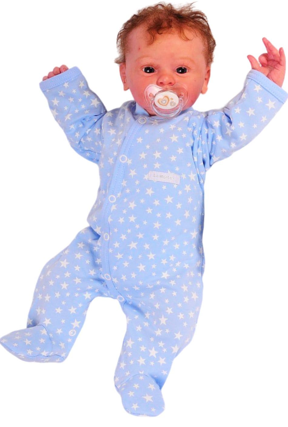 Erstausstattungspaket Baby Set 22 Teile Body Hose Strampler Strumpfhosen Shirt Socken Bekleidung für Jungen Neugeborene Weich Hautfreundlich Bequem Geschenk Geburt Babyparty Praktisch