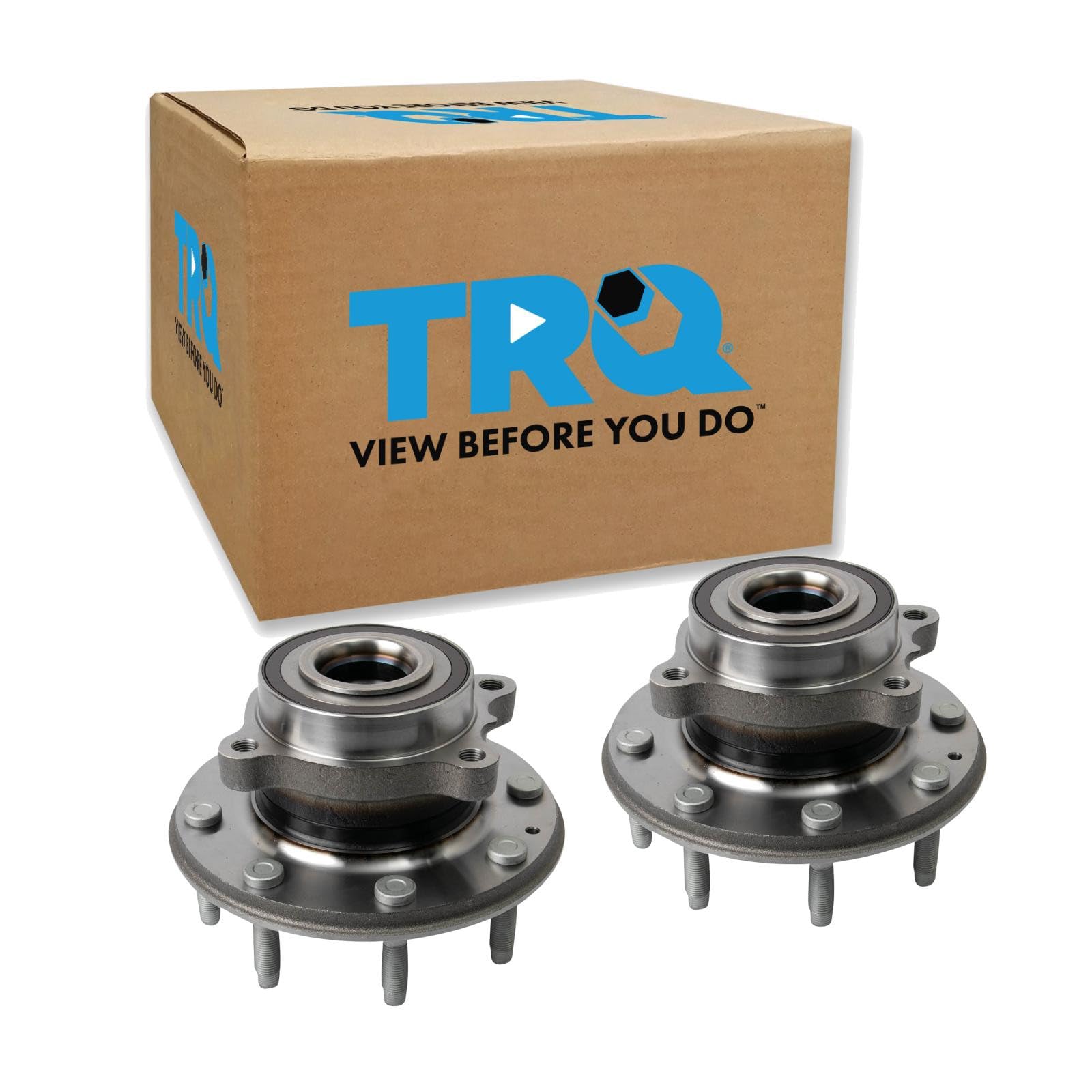 TRQ 2 Piece Front Wheel Bearing &amp; Hub Assembly Set