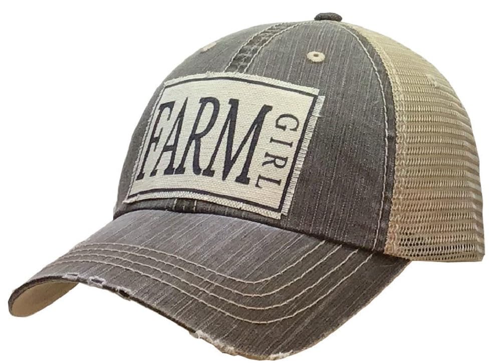 VINTAGE LIFE Distressed Hats for Women – Funny Trucker Hats for Women – Caps with Sayings