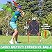 GoSports LotBall Backyard Baseball Bat, Ball and Strike Zone Set - Plastic Baseball Game for Kids