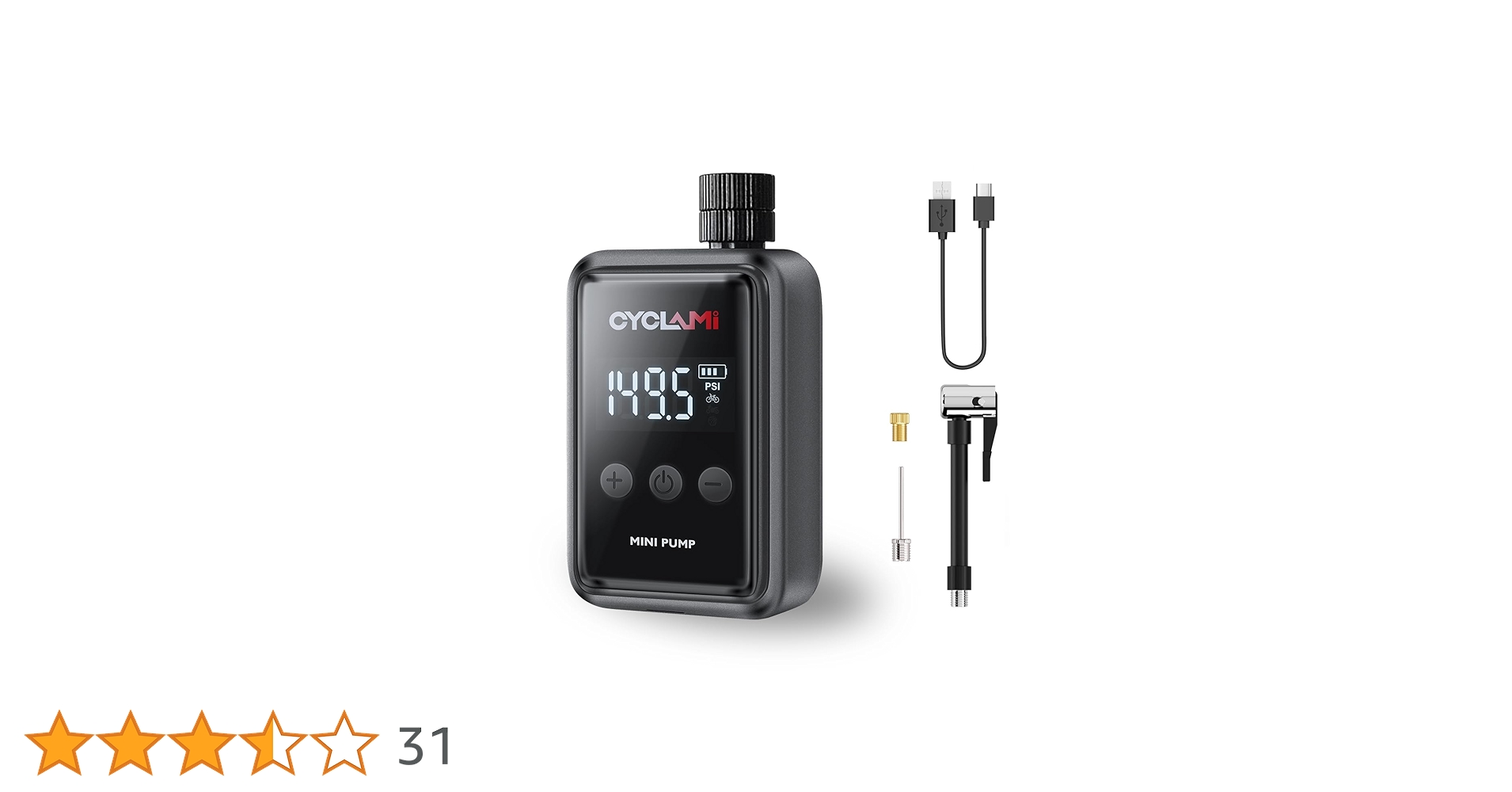 新品 CYCLAMI A3MAX 150PSI 10BAR対応 電動空気入れ 61rnDxG2R2L._UF350,350_QL50_.jpg