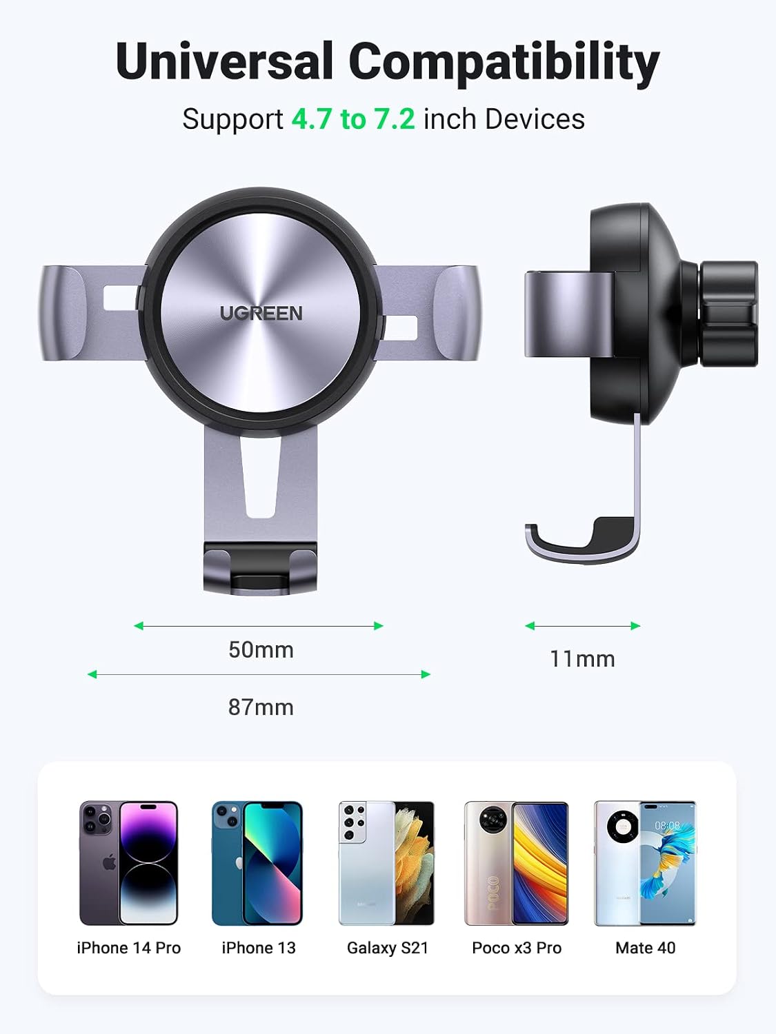 Gravity Drive Car Mount Grey
