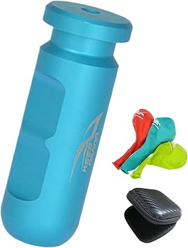 Ear Equalization Training Tool, Aluminum Alloy Underwater Apnea Auxiliary Practing Tool with 3 Balloons and Storage Box