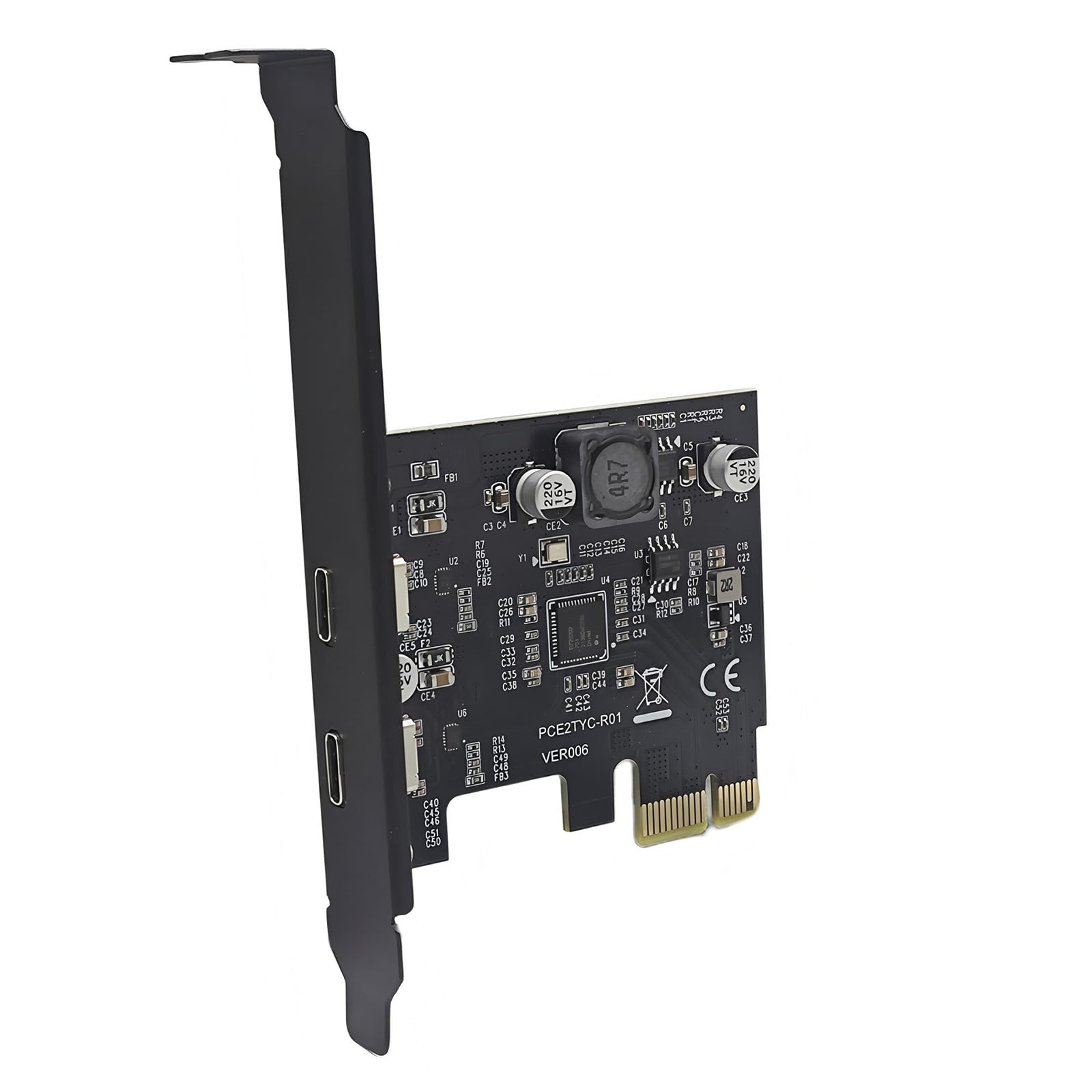 Tarjeta PCIe doble tipo C para conectar tus discos externos y periféricos de vídeo 8