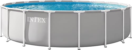 Miniatura 18 de Intex 26701EH Juego de piscina sobre el suelo con marco de prisma Premium: 10 pies x 30 pulgadas – Incluye bomba de filtro de cartucho de 330 GPH