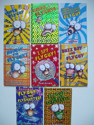 Fly Guy (Set of 8) Super; Shoo; Old Lady; Hooray; I Spy; Buzz Boy; Flyswatter; Frankenfly