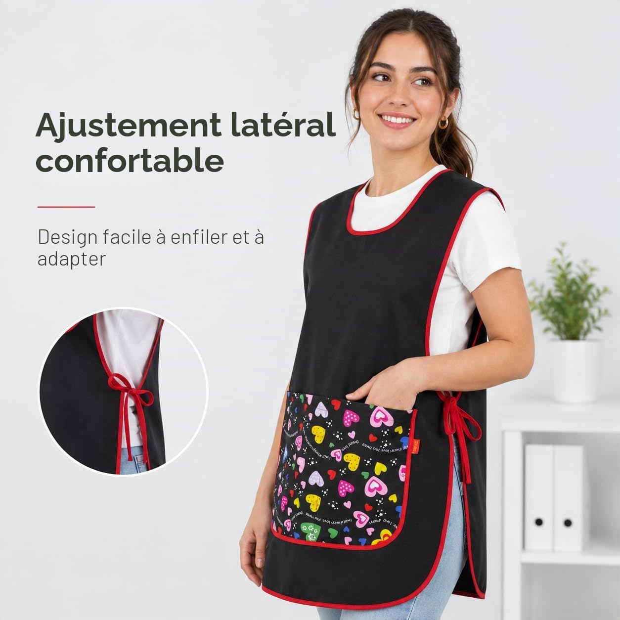 Etrexonline Tablier universel avec poches pour barbecue, cuisine, nettoyage, hôtellerie, fruits et travail - Uniforme de travail confortable et efficace