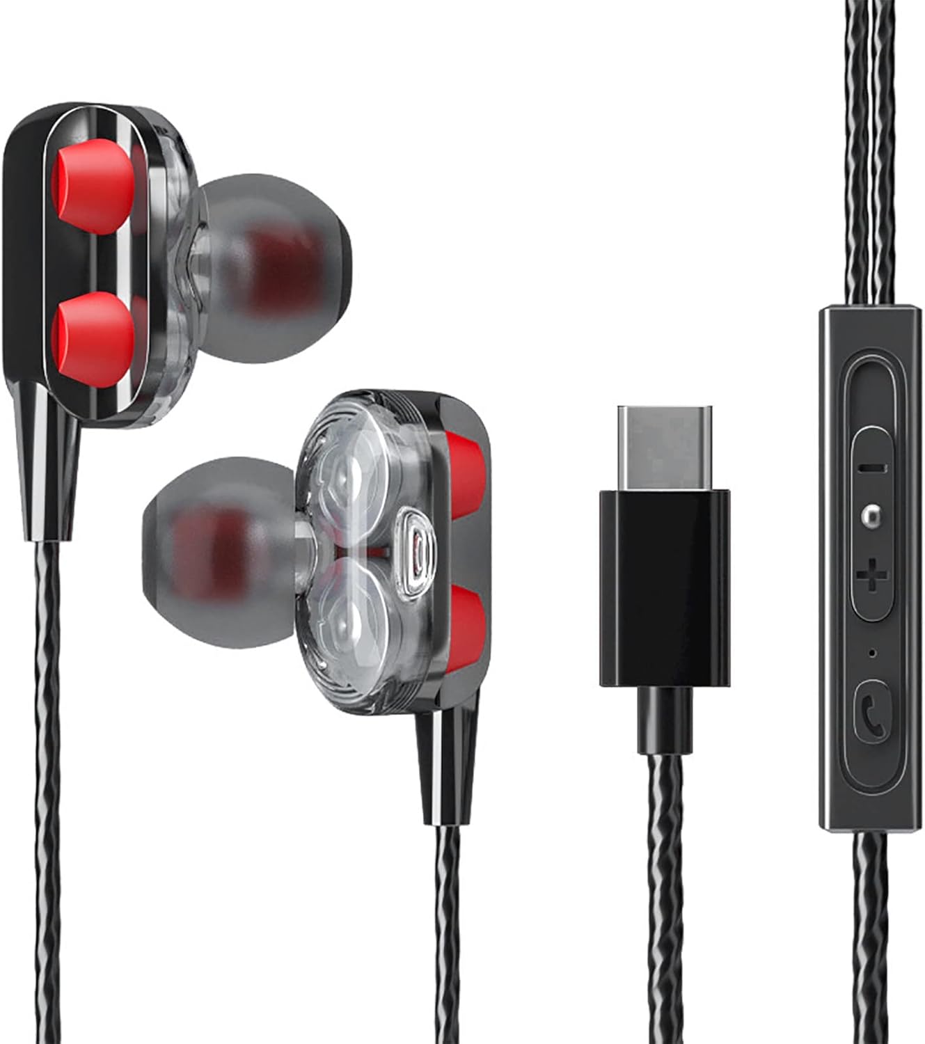 Earphones in Ear Headphones with Microphone Type C Wired