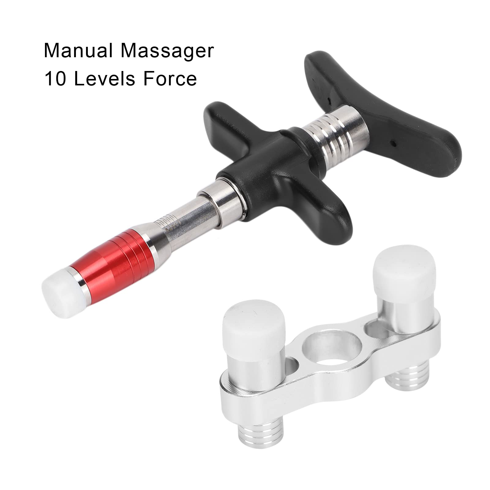 Chiropraktik Geräte,10 Stufiges 30-300N Einstellbar Manueller Chiropraktiker Zur Wirbelsäulenanpassung,Muskelentspannung,Chiropraktik Aktivator mit Massagekopf