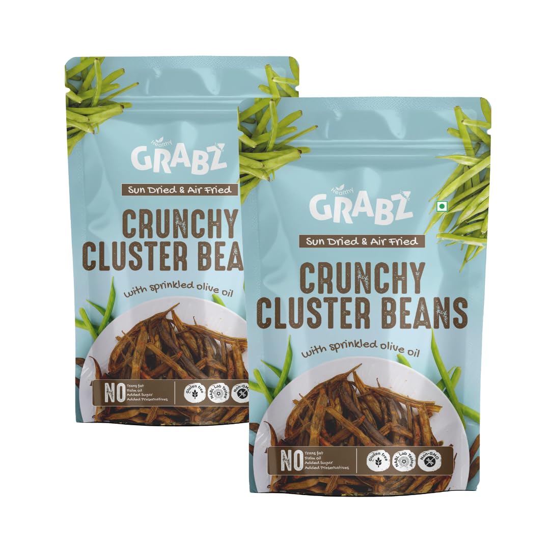 GRABZ Clusterbean Healthy Chips with Garlic | Solar-Dehydrated, Air ...