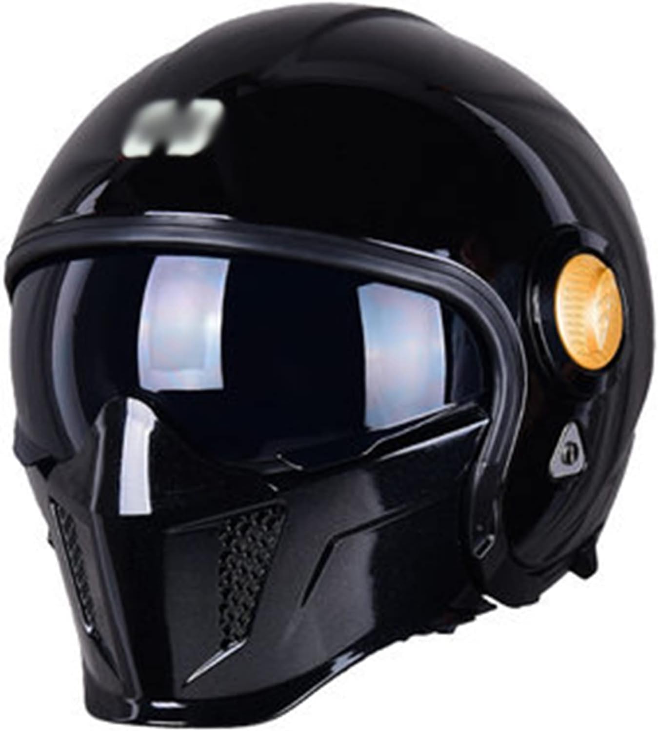 SWJZXF Full Face Integrated Motorcycle Helmet, Modular
